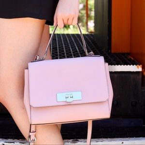Michael Kors pastel pink crossbody satchel